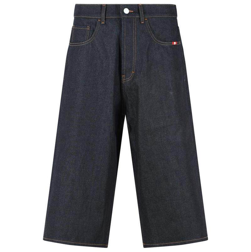Amish Supplies 男士 SS26 牛仔短裤 阿米什超大牛仔百慕大短裤