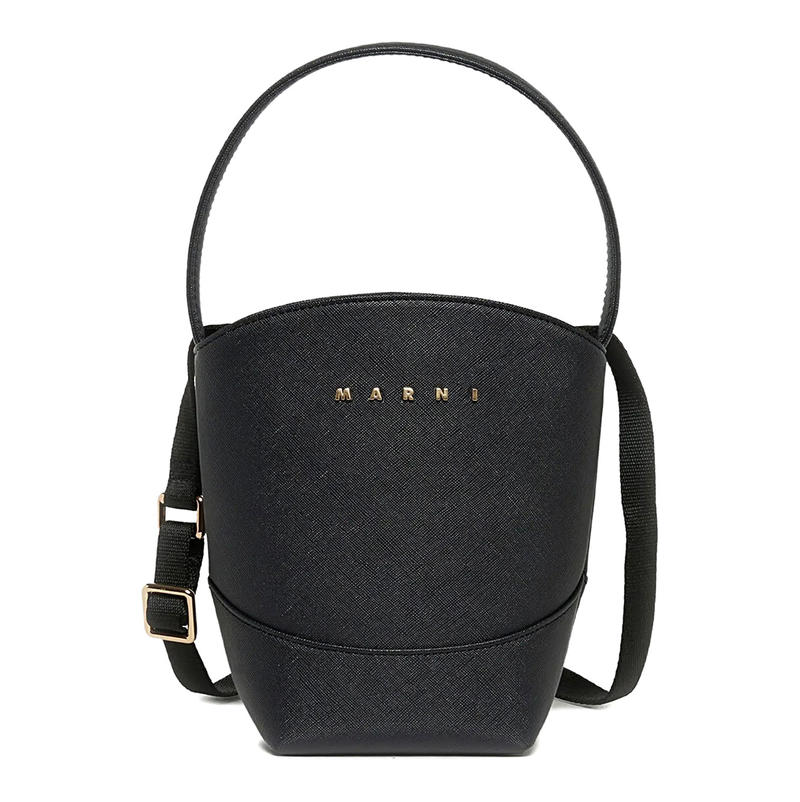 Marni 玛尼 婴儿 FW26 斜挎包 花朵细节聚酯男女通款(黑色)童装图片