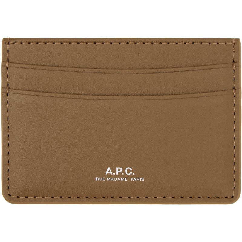 A.P.C. 男士 卡包 棕色 André 卡包