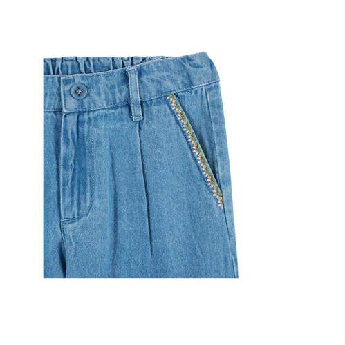 EMILE  IDA 女童 SS26 牛仔长裤 PANTALONI CON CILIEGIE 童装