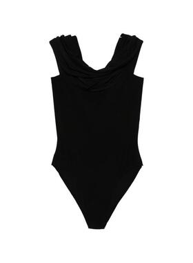 Norma Kamali 诺玛·卡玛丽 女士 T恤 OFFSHOULDER BDOYSUIT 上衣