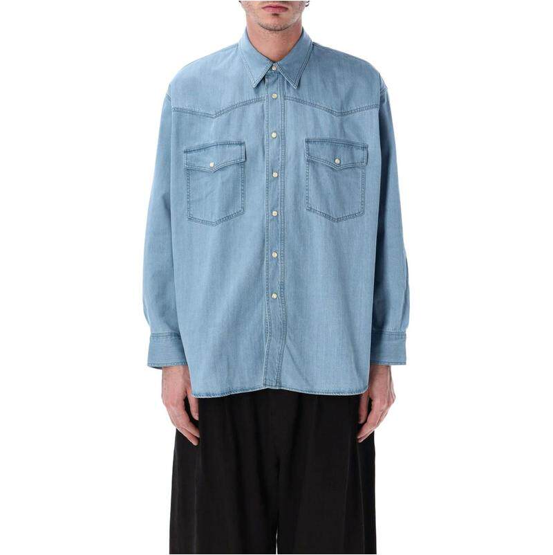 Studio Nicholson 男士 SS26 衬衫 Mylo 宽松牛仔图片