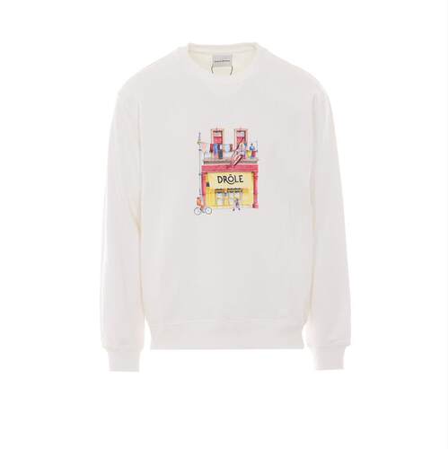 Drôle de Monsieur 男士 SS26 卫衣 搞笑先生咖啡馆印花