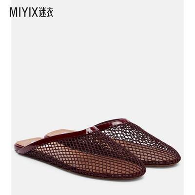 Alaïa 女款Classique 网眼凉拖 迷衣时尚