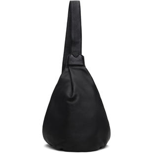 Yohji Yamamoto 山本耀司 男士 斜挎包 黑色小号褶裥