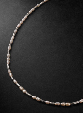 MAOR 男士 项链/吊坠 Hokkaido 纯银珍珠珠饰项链