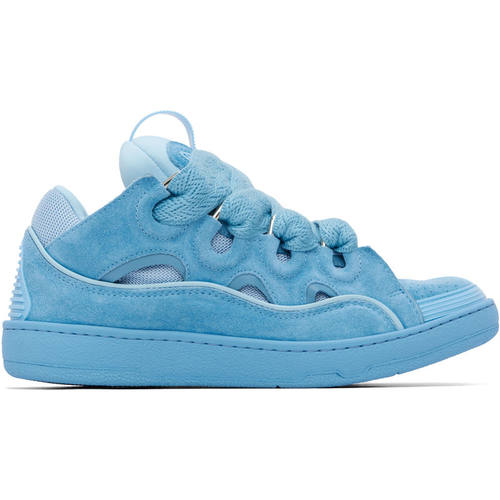 Lanvin 浪凡 女士 运动鞋 蓝色 Curb Monochrome Suede