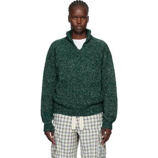 绿色 Slit 衫 女士 Polo POLO衫 Alpaca ERL Neck