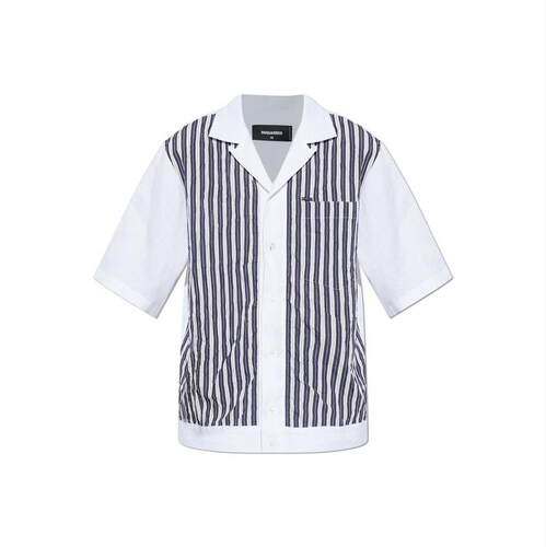DSquared2 D二次方 男士 SS26 衬衫 Dsquared2 条纹短袖