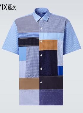 Junya Watanabe 男款拼布棉质衬衫 迷衣时尚