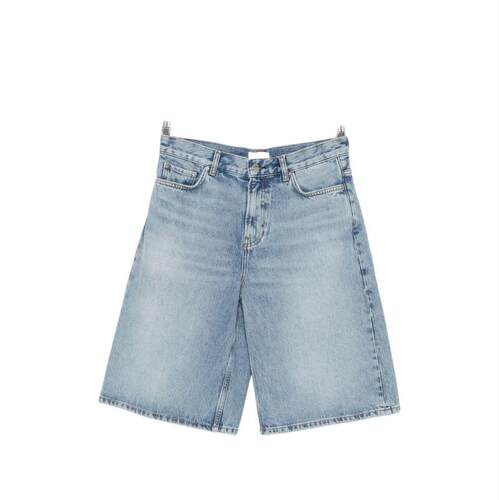 Totême 女士 FW26 牛仔短裤 有机牛仔直筒短裤