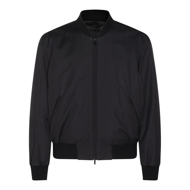 Armani 男士 FW25 夹克 喬治阿瑪尼高領拉鍊夾克