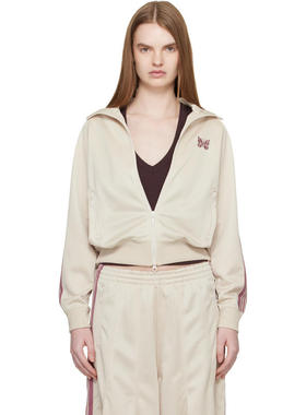 Needles 女士 卫衣 灰白色 Poly Smooth 运动夹克