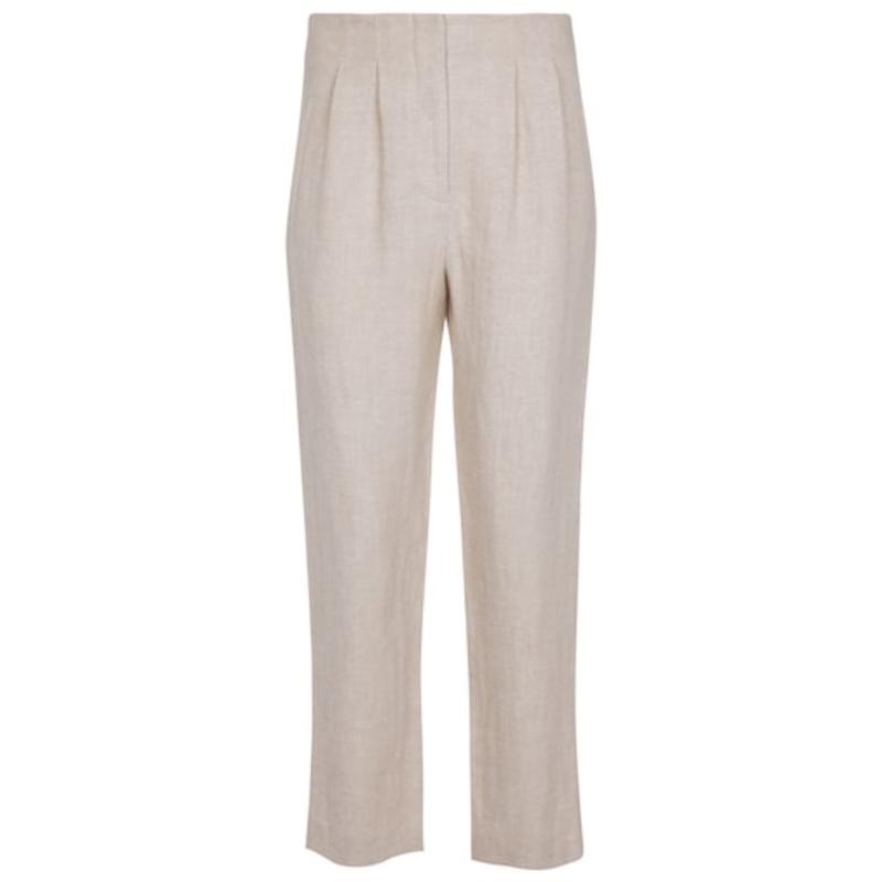 Veronica Beard 女士 长裤 Zeenat 亚麻斜纹布锥形长裤