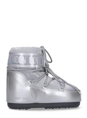 Moon Boot 月亮靴 女士 FW26 雪地靴 银色缎面低帮