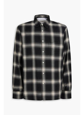 Officine Generale 男士 衬衫 Benoit 格纹棉质斜纹布衬衫