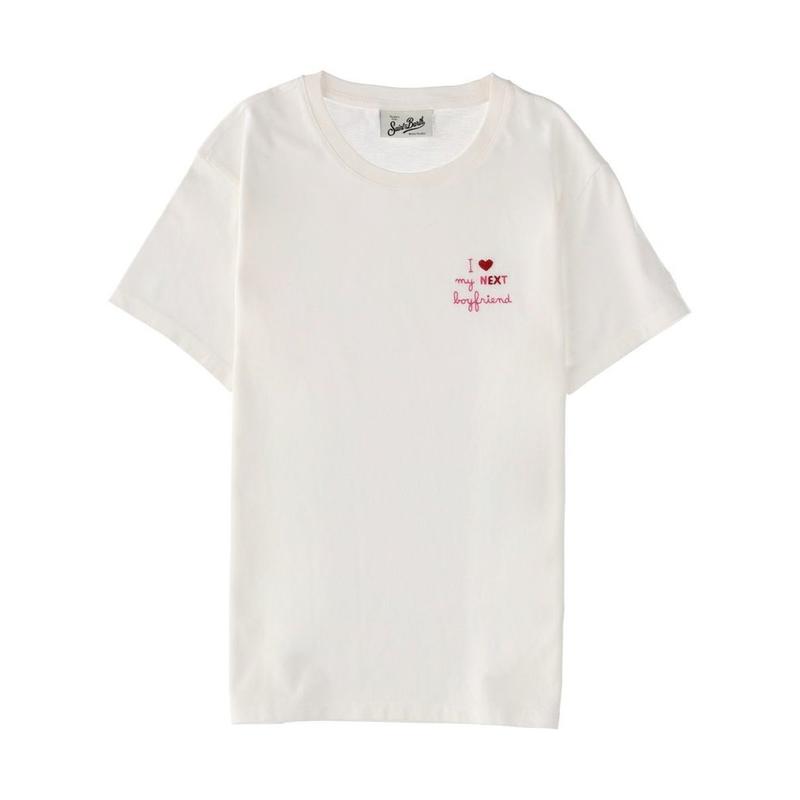 MC2 Saint Barth 女士 FW25 T恤 Mc2 聖巴特島圖案純棉T卹