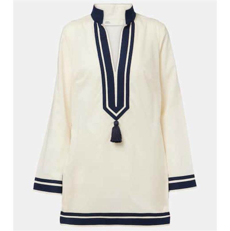 Tory Burch 汤丽柏琦 女士 罩衫 棉质薄纱长衫