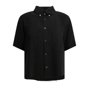 女士 马丁·马吉拉 SS26 衬衫 Maison 休闲领尖带扣式 Margiela