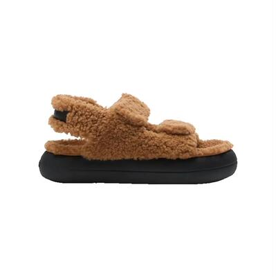 Moon Boot 月亮靴 女士 SS26 凉鞋 SHEARLING BROWN SANDALS