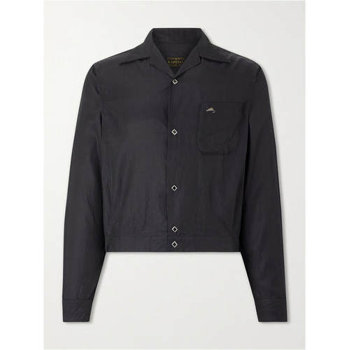 kapital 男士 FW26 夹克 Drizzler Camp-Collar 刺绣细节缎面