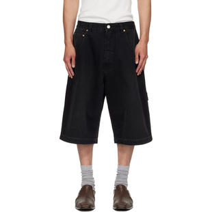 Vetements 维特萌 男士 牛仔短裤 黑色 Hip-Hop