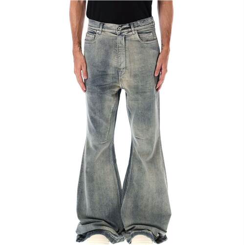 DRKSHDW 瑞克·欧文斯 DRKSHDW 男士 FW25 牛仔长裤 米白色牛仔裤
