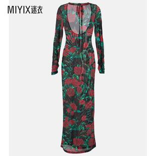 Selene 女款 花朵网纱长款 连衣裙 Alexandra 迷衣时尚 Miro