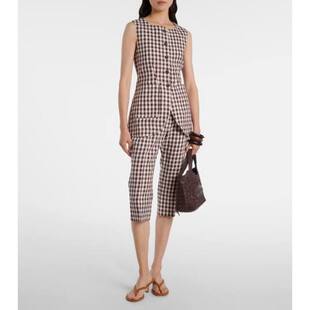 Romeo 背心 方格棉布亚麻背心 女士 POSSE