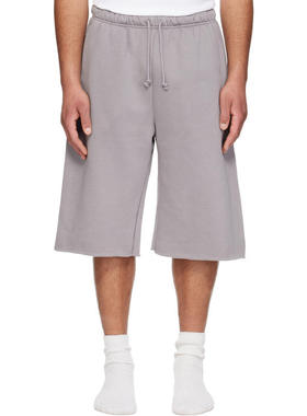 SKIMS 男士 短裤 紫色 Fleece Lounge Relaxed Long