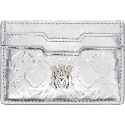 Amiri 埃米尔 男士 卡包 银色 MA Quad Foil