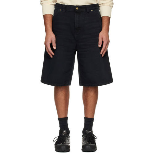 Carhartt WIP 卡哈特 男士 牛仔短裤 黑色 OG Single Knee
