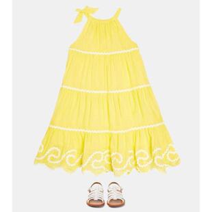 Zimmermann 兹默曼 女童 连衣裙 Alight 层叠棉质童装