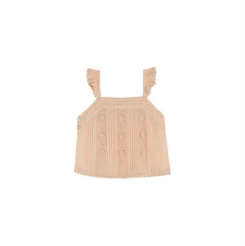EMILE  IDA 女童 SS26 上衣 CON DETTAGLI 钩花童装