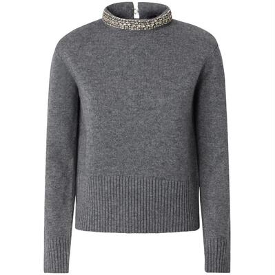Pinko 品高 女士 FW26 毛衣 BERLINO PULL 混纺羊毛针织衫