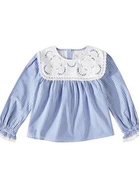 Louise Misha 女童 上衣 Henriette 蕾丝边棉质童装