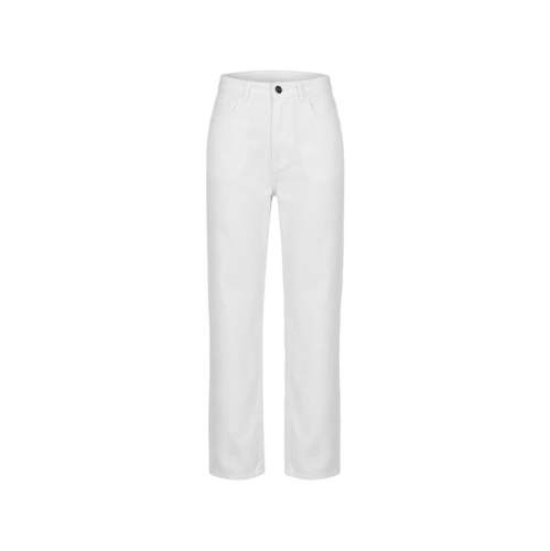 Róhe 女士 FW26 长裤 ROHE 光亮白色棉质裤子