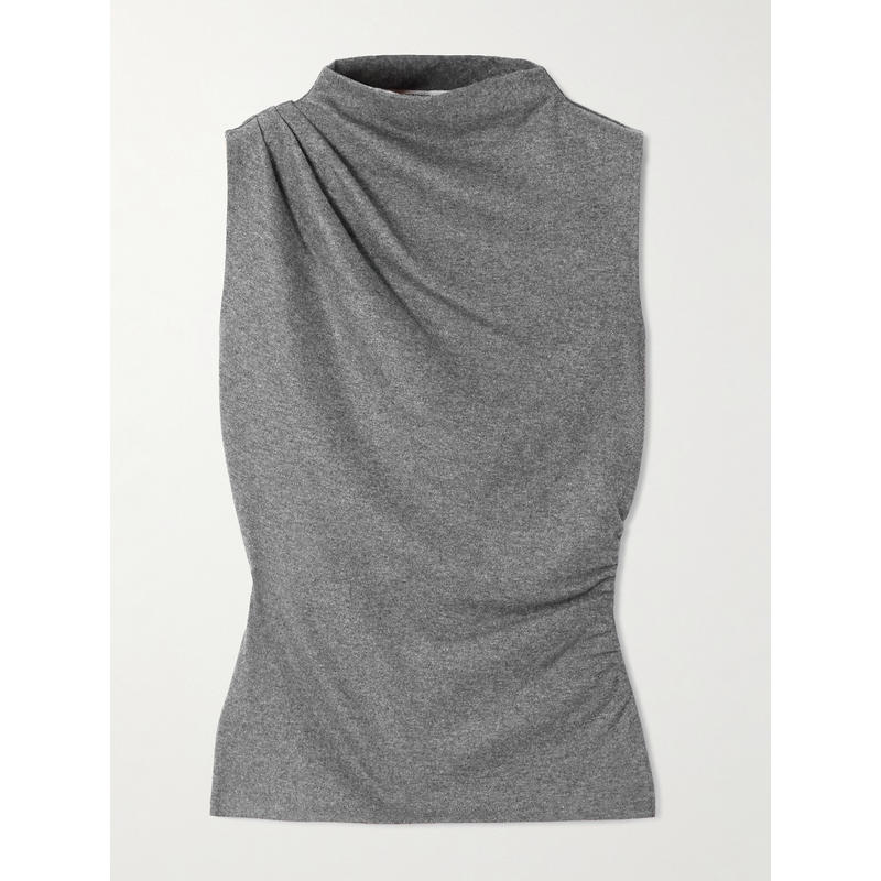 Veronica Beard 女士 秋冬新品 背心 Mylie 褶皱针织高领背心