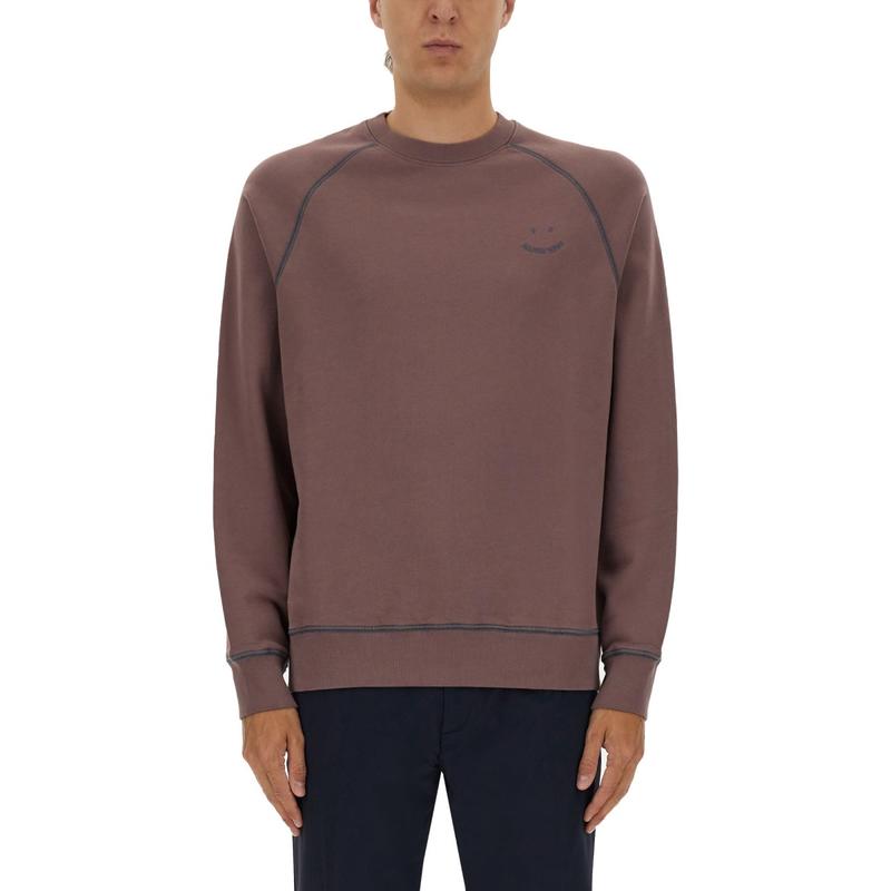 PS Paul Smith 男士 FW25 卫衣 HAPPY 刺绣运动衫