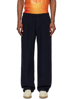 Dime MTL 男士 长裤 黑色 Pleated Nylon 长裤