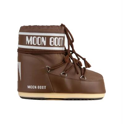 Moon Boot 月亮靴 女士 FW26 短靴 ICON LOW BROWN NYLON BOOTS