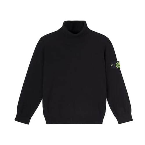 Stone Island 石头岛 男童 毛衣 Compass 初剪羊毛高领童装