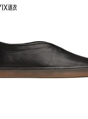 Lemaire 女款黑色 Linoleum Piped 乐福鞋 迷衣时尚