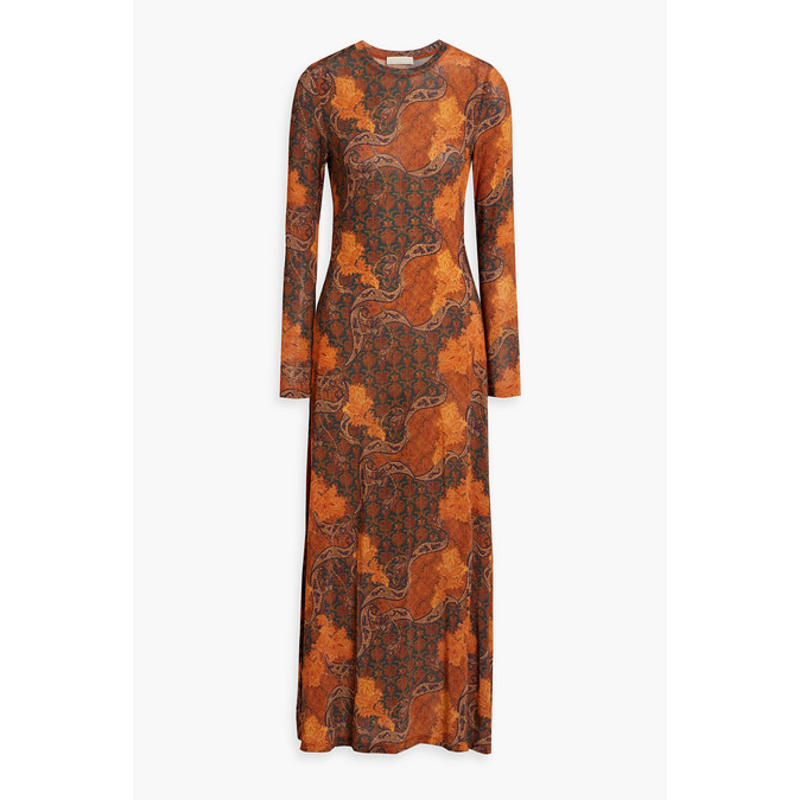 Ulla Johnson 女士 中长连衣裙 Amari 印花针织长款连衣裙