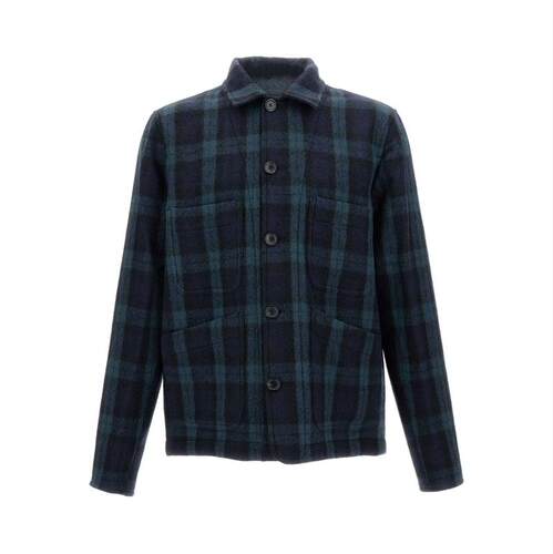Paul Smith 保罗·史密斯 男士 FW25 外套 羊毛格子按钮式