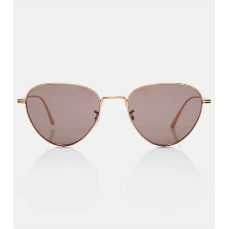Khaite 女士 太阳镜 x Oliver Peoples 飞行员太阳眼镜