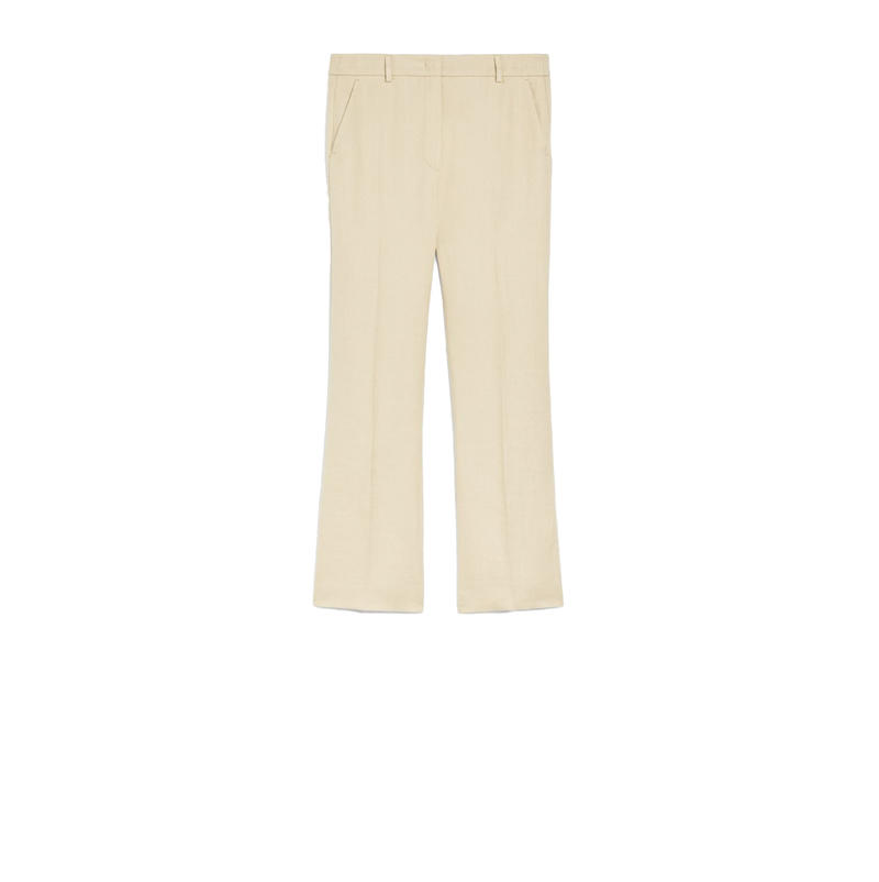 Weekend Max Mara 女士 SS25 长裤 沙色喇叭型裤子图片