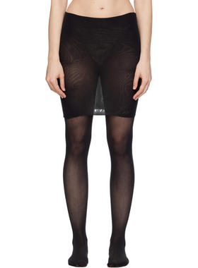 MARIE ADAM-LEENAERDT 女士 迷你裙 黑色 Collant 短裙