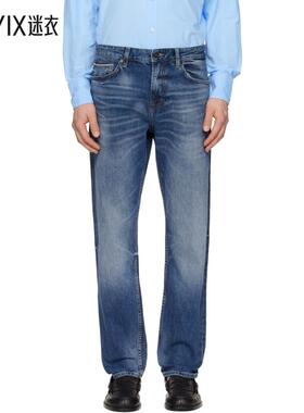 Boss雨果博斯 男款海军蓝 Maine Regular-Fit Selvedge Denim 牛