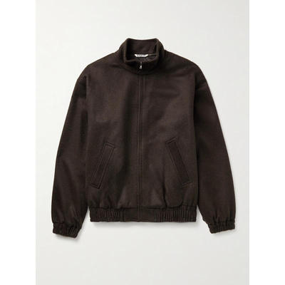 AURALEE 男士 SS26 夹克 Hair-Flannel 驼色宽身束腰